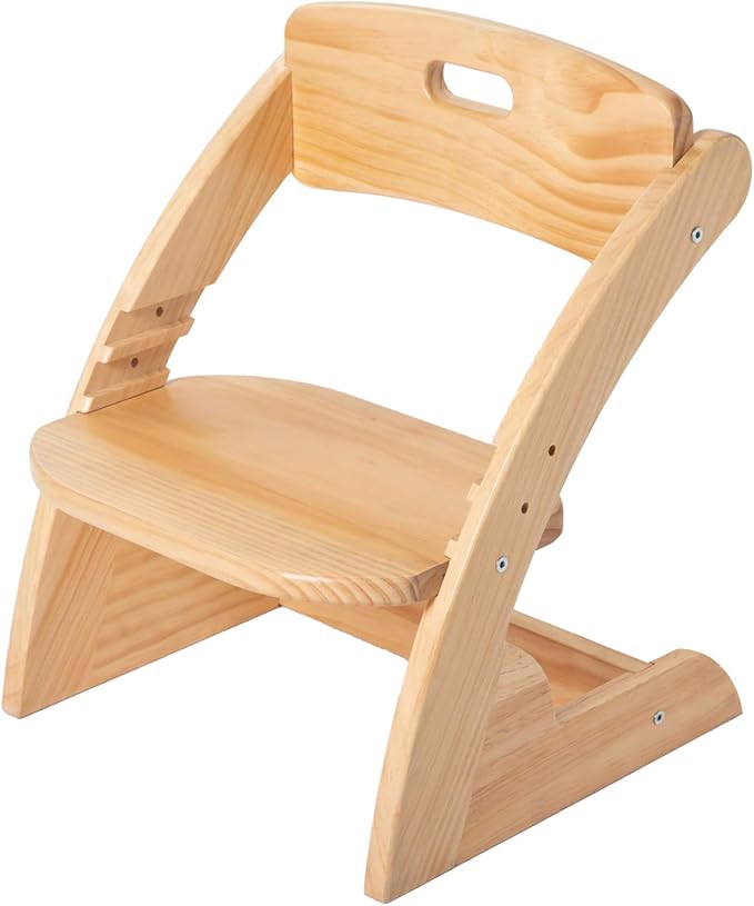 HOUCHCIS Toddler Chair, Wooden Toddler Chair for Kids, Adjustable Kids Chairs for Toddlers, Toddler Chairs and Small Chair, Kids Chair (Wooden)