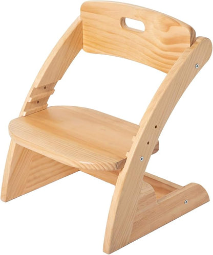 HOUCHCIS Toddler Chair, Wooden Toddler Chair for Kids, Adjustable Kids Chairs for Toddlers, Toddler Chairs and Small Chair, Kids Chair (Wooden)