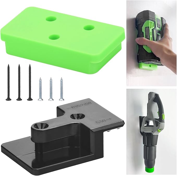 Leaf Blower Wall Mount & Battery Holders Compatible with EGO Leaf Blower, Blower Wall Mount Use for EGO 530 615 650 CFM LB5300 Blower and Battery Mounts for EGO 54v Batteries