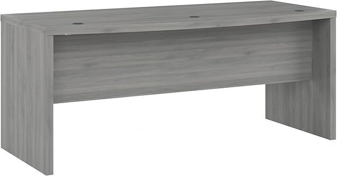 Bush Business Furniture Echo Bow Front Desk, 72W, Modern Gray