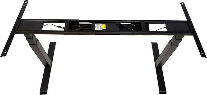 ApexDesk K Series Dual Motor Electric Adjustable Standing Computer Desk for Home and Office Width and Height Adjustable (Black Frame only)