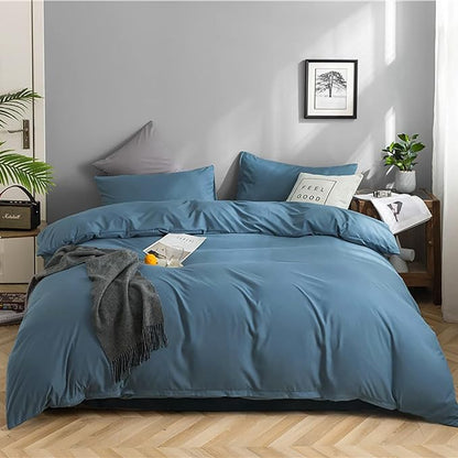 Lake Blue Comforter Set Cal King Solid Blue Bedding Quilt Set Men Bright Blue Blanket Adult Lightweight Breathable Durable Royal Blue Comforter Set Women Bed Comforter Set Breathable Bedding