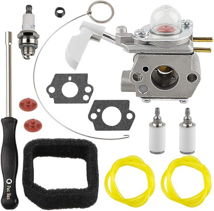 308054114 Carburetor for Homelite 26B Leaf Blower UT09526 308054075 with Carburetor Adjusting Tool Air Filter Primer Bulb