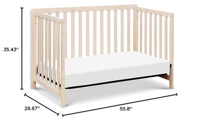 Carter's by DaVinci Colby 4-in-1 Low-Profile Convertible Crib in Washed Natural, Greenguard Gold Certified