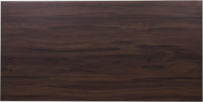 Home Office Computer Desk, 35.4" Study Writing Table, with 2 Storage Drawers, Mid Century Modern Teen Student Table for Small Spaces, Walnut