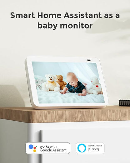 REOLINK 2K Indoor Security Camera E1(Black), 2.4G Wireless WiFi Baby/Pet Monitor with Phone app, 360 Degree Dog Camera with Person/Pet Detection, 2-Way Talk, Night Vision, Local Storage