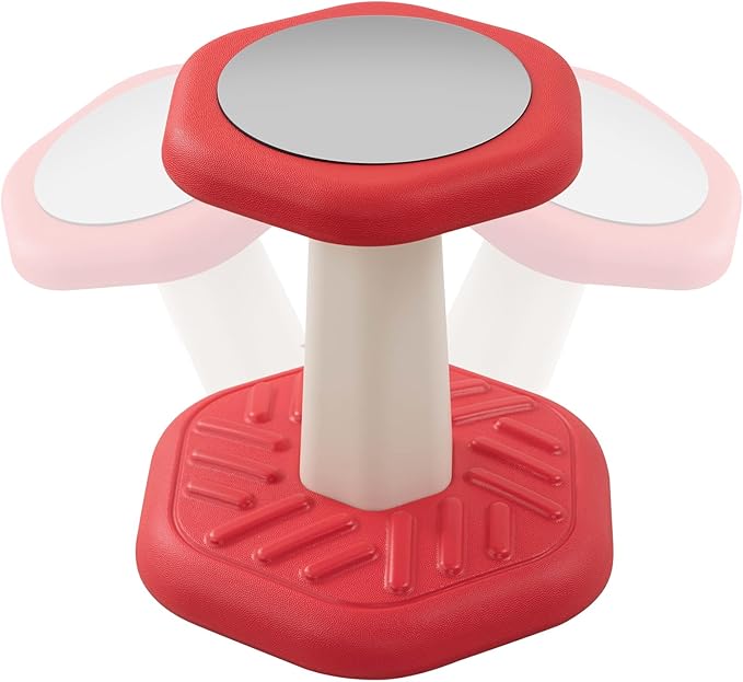 Kids Wobble Stool Chair Seat, Wiggle Stool Chair Flexible Seating for Preschool & Elementary Classroom, Improves Focus, Posture & ADD ADHD Chair, Ages 3-8