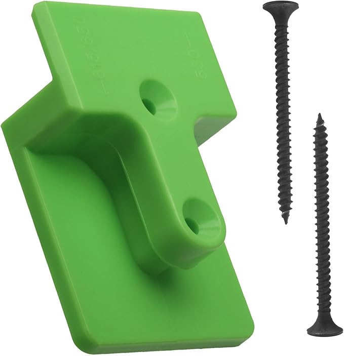 Blower Wall Mount/Mounting Bracket for EGO 530CFM 615/650CFM Leaf Blower, Suitable for Two Different Types of Blowers, Does Not Fit 765 CFM Vane Blower Models, W/Screws, Green