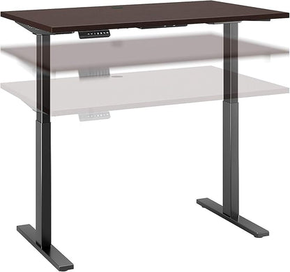 Bush Business Furniture Move 60 Electric Ergonomic Sit-Stand Computer Table for Home and Professional Office, 48W x 24D, Mocha Cherry