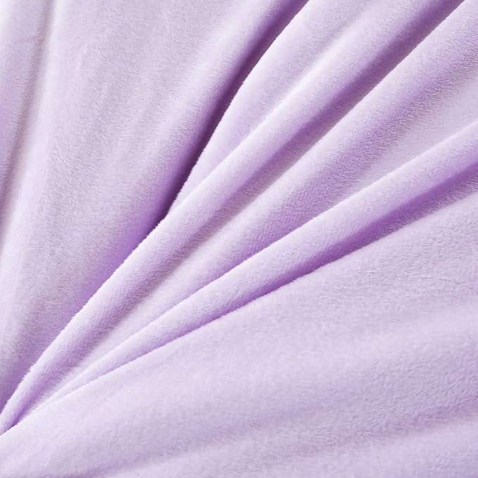 WINLIFE Shaggy Bedding Comforter Set Faux Fur Flannel Furry Comforter Microfiber Plush Comforter Sets Pastel Gradient Ombre Tie Dye MultiColor Bedding for Girls Adults (3Pcs, Full, Teal Purple)
