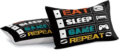 Gaming Comforter for Boys Teen,Game Contoller Bedding Set for Boys Kids,Down Alternative Comforter for All Season,Gamer Home Decor for Boys Comforter Set (Comforter-Game33, Queen)