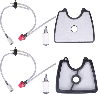 581798001 Fuel Line Assembly + 581798001 Air Filter Kit with Fuel Filter Fit for Husq 125b Fuel Line Kit 125B 125BX 125BVX Husqvarna Handheld Leaf Blower