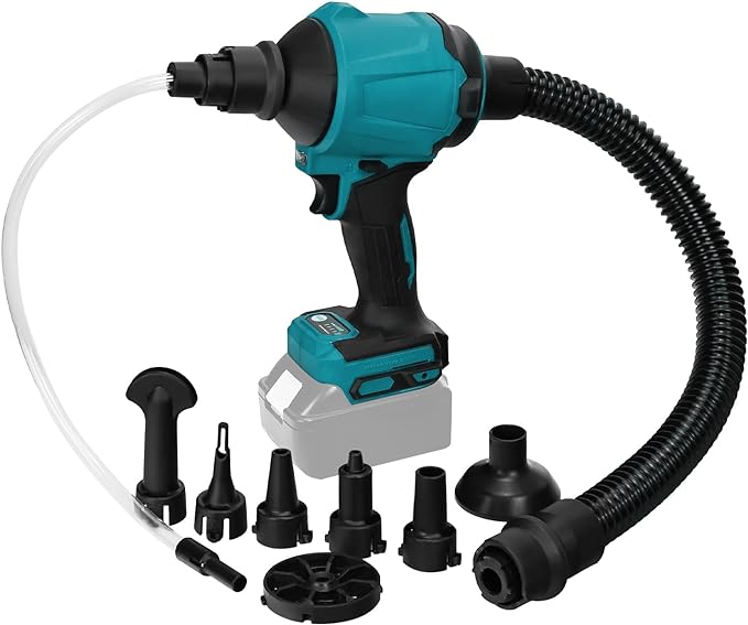 Compressed Air Duster Machine for Makita, Cordless Brushless Inflator Cleaner Duster Leaf Blower, for Cleaning dust, Hair,Inflating Swimming Pools and Inflatable beds, Vacuum Compression