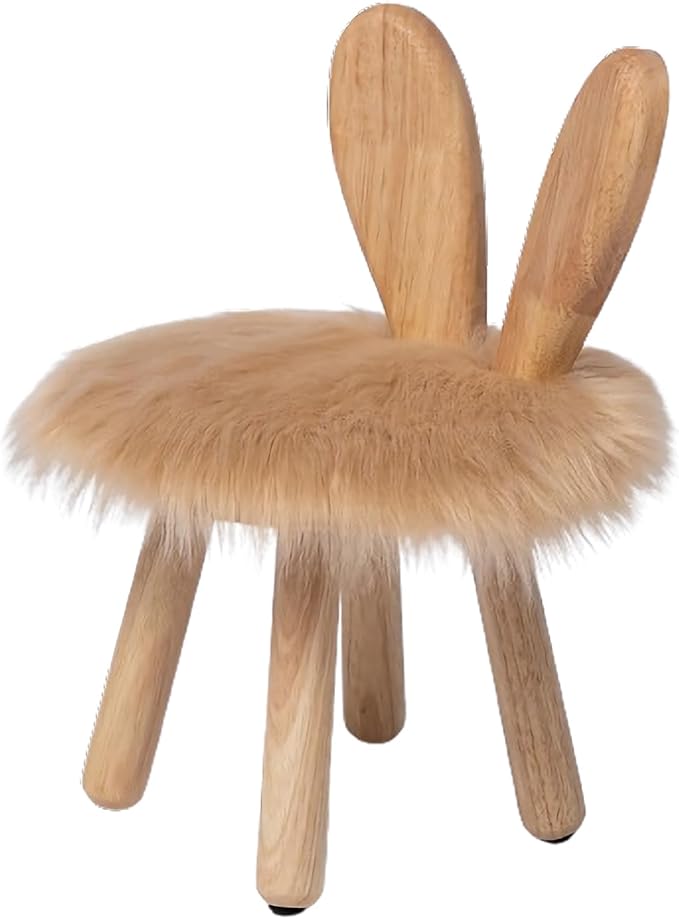 Wooden Toddler Chair Rabbit Stool Suitable for A Variety of Color Rest Stool for Any Room Decoration Game Room Cute Chair