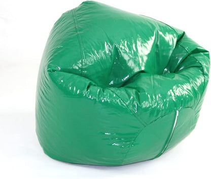 Wet Look Vinyl Bean Bags, Jr Child, Green
