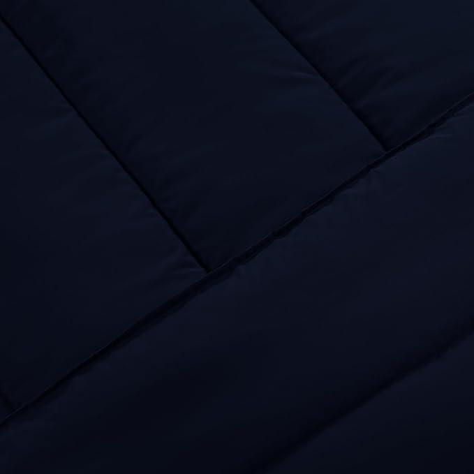 Utopia Bedding All Season Navy Comforter Set with 2 Pillow Cases, 3 Piece Soft Brushed Microfiber Kids Bedding Set for Boys/Girls, Machine Washable (Twin)