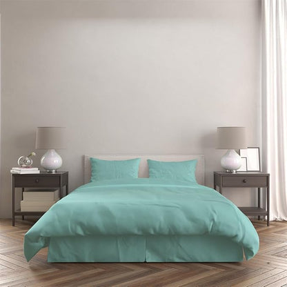 3 Piece Solid Color All Season Bedding Comforter Set Microfiber Soft Lightweight Bedding Set for Kids Teens Adults Room Decor with 1 Comforter and 2 Pillowcases Queen