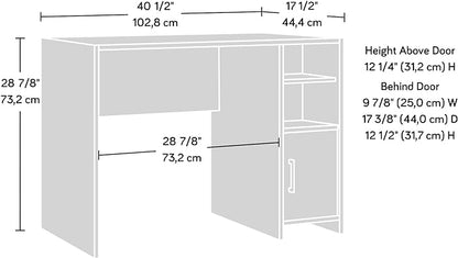 Sauder Beginnings Desk, L: 40.39" x W: 17.48" x H: 28.82", Summer Oak Finish