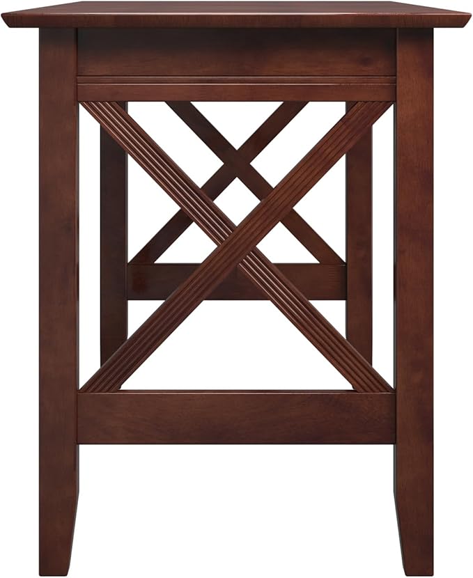 Multi-Purpose Desk, Writing Desk, Craft Table, Work Table, Computer Desk, Solid Wood, Brown