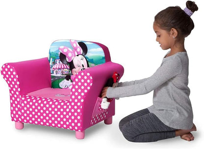 Delta Children Kids Character Upholstered Chair, Minnie Mouse