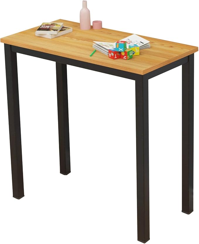 soges 31.5 inches Desk Small Desk Computer Desk Home Office Table Laptop Desk Writing Desk Study Table Computer Workstations Teak GCP2AC3-80TB