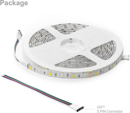 BTF-LIGHTING 5050 RGBW RGB+Warm White(2700K-3000K) 150RGB+150White LED Tape Light 5m 16.4ft 60LED/m Multi-Colored IP65 10mm Width FPCB DC12V for Bedroom Home Decoration(No Adapter or Controller)