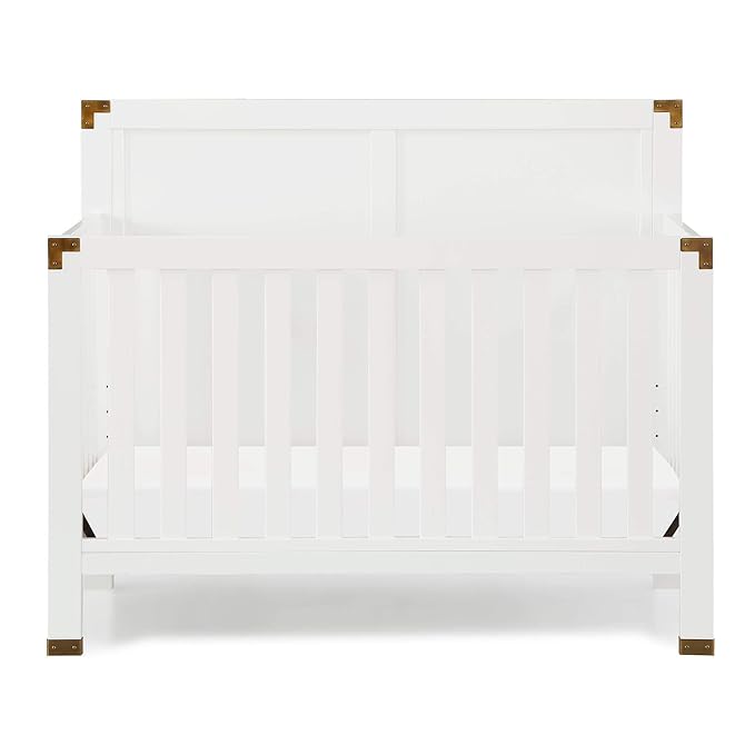 Baby Relax Miles 5-in-1 Convertible Crib, Nursery Furniture, Classic White