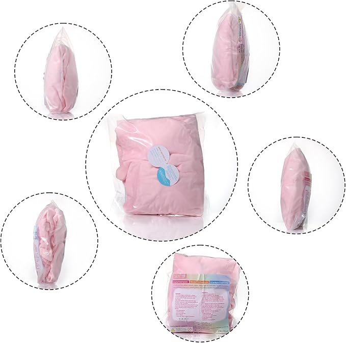 GAGAKU Stuffed Animal Bean Bag Cover Toy Storage, 24 Inches Kids Bean Bag Chair Cover ONLY Pink Unicorn Large Zipper Bean Bag for Organizing Kids Plush Toys Home Supplies (Cover Only)
