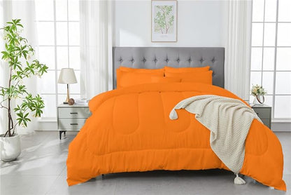 3 Piece Solid Color All Season Bedding Comforter Set Microfiber Soft Lightweight Bedding Set for Kids Teens Adults Room Decor with 1 Comforter and 2 Pillowcases King