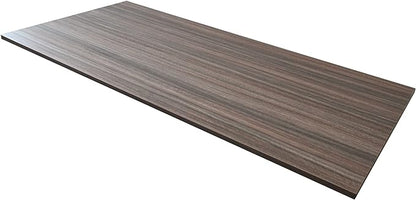 Kaboon Universal Tabletop 55"x27.5", Solid One-Piece Melamine Table Top, Double Desk L-Desk DIY, Home and Office Countertop,Eucalyptus/Dark Walnut