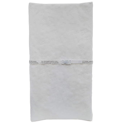 Delta Children Lancaster 4-in-1 Convertible Baby Crib, Bianca White & Contoured Changing Pad, White