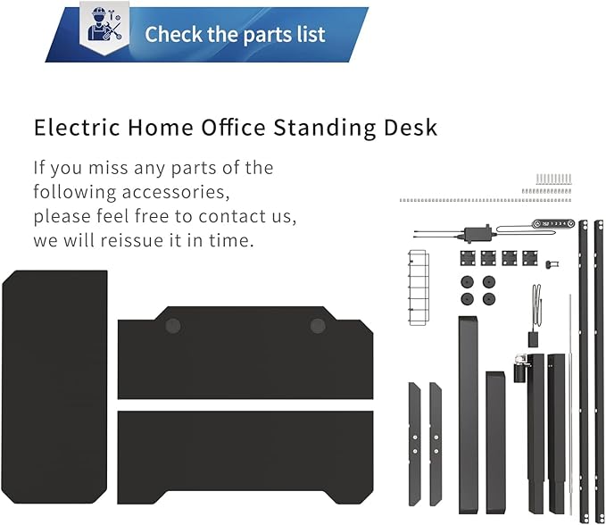 Adjustable Height L-Shaped Electric 59 Inch Sit-Stand Computer Desk with 3 Splice Boards, Lockable Casters-Ideal for Home Office, 59Inch, Black