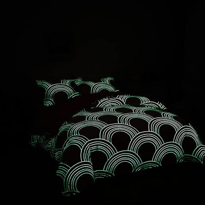 Feelyou Rainbow Glow in The Dark Comforter Set for Girls Kids Queen Pink Rainbow Bedding Set Super Soft Colorful Stripe Mermaid Scales Comforter Baby Girl Bedroom Pink Decor Bedding Quilted Duvet