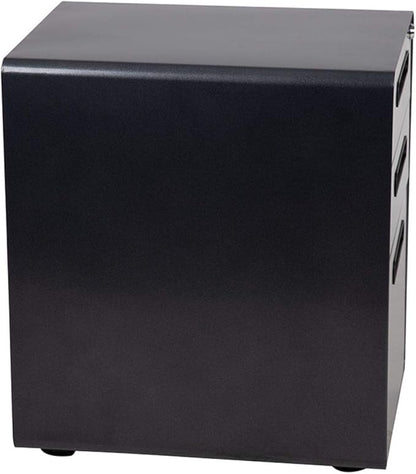 Flash Furniture Wren Ergonomic 3-Drawer Mobile Locking Filing Cabinet with Anti-Tilt Mechanism and Hanging Drawer for Legal & Letter Files, Black