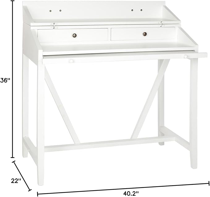 Safavieh American Homes Collection Wyatt White Writing Desk