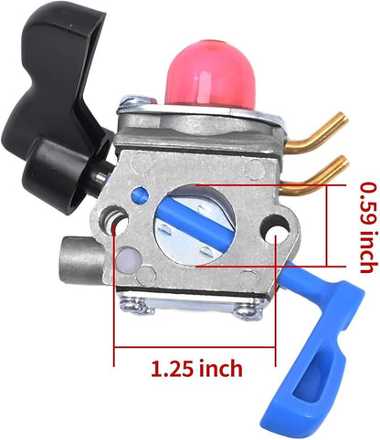 C1U-W46 Carburetor Kit Replacement for Husqvarna FB25 Handheld Blower For Weedeater FB25 FB-25 Blower for Zama C1U-W51B Carb