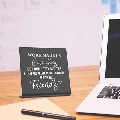 Work Bestie Gifts for Women Colleagues Coworkers Gift Office Desk Decor New Job Good Luck Goodbye Gifts For Coworkers Boss Women Friends Farewell Going Away Goodbye Gifts for Coworker dksg16