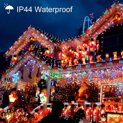 Toodour Christmas Lights Outdoor, 213ft 600 LED Christmas String Lights, 8 Modes, Timer, Waterproof Christmas Fairy Twinkle Lights for Home Garden Yard Wedding Party Tree Xmas Decors - Multicolor