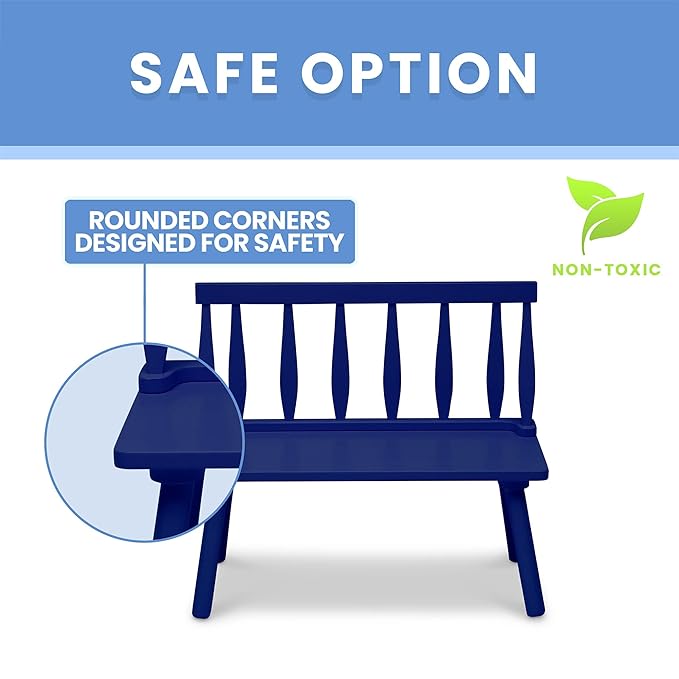 Delta Children Windsor Bench, Navy