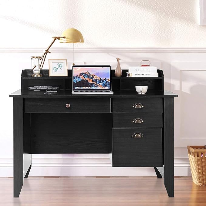 Computer Desk, Default, Black