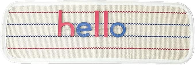 Kids Rug Montessori Mat Children Playing Mat for Nursery Cotton Working Rug Small Hand Woven Rug, 23.6''×7.8''