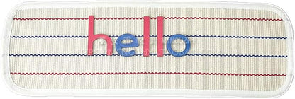 Kids Rug Montessori Mat Children Playing Mat for Nursery Cotton Working Rug Small Hand Woven Rug, 23.6''×7.8''