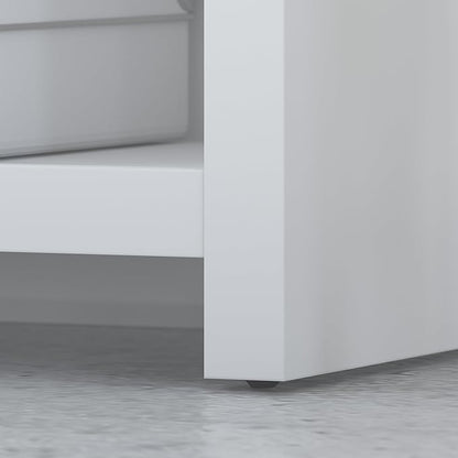 Bush Business Furniture Echo Lateral File Cabinet in Pure White with Satin Silver Handles, Home Office Storage for Letter, Legal, and A4-size Documents