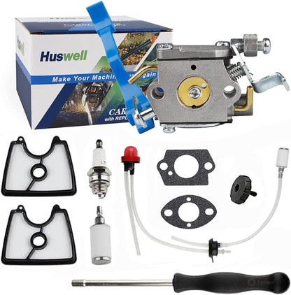 125B Carburetor Air Filter kit for Husqvarna 590460102 125B 125BV Gas Blower 125BX 125BVX Leaf Blower ZAMA C1Q-W37 545081811 Engine