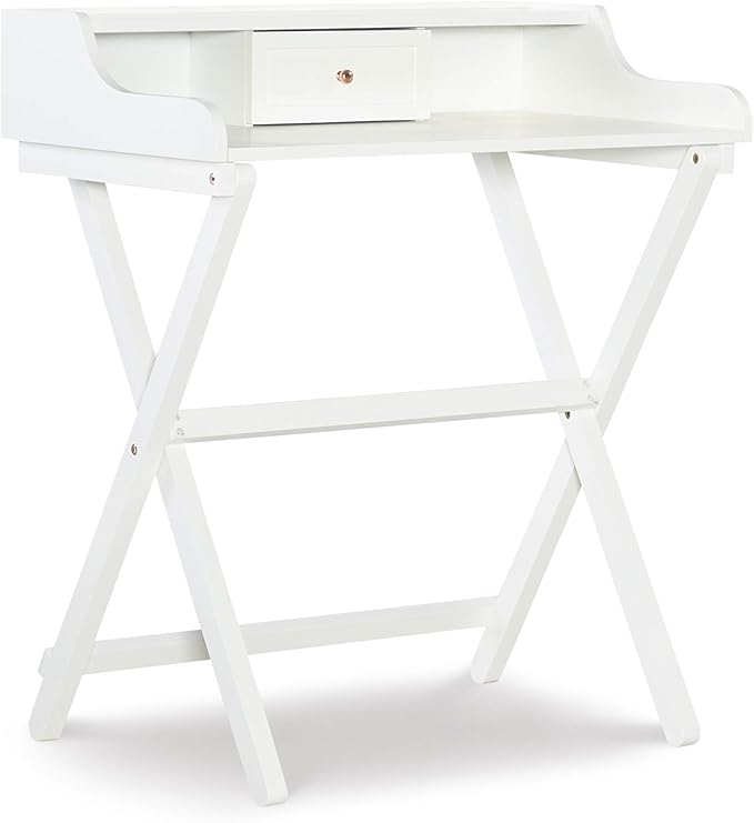 Linon Home Décor Mable White Folding Desk