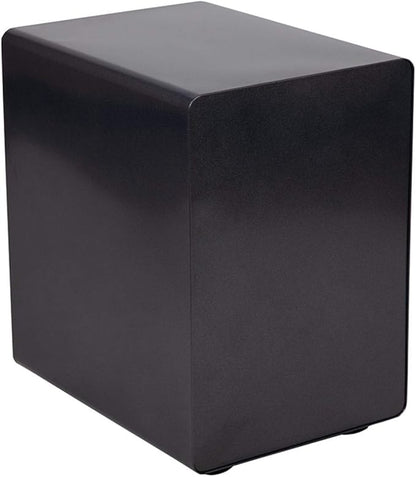 Flash Furniture Wren Ergonomic 3-Drawer Mobile Locking Filing Cabinet with Anti-Tilt Mechanism and Hanging Drawer for Legal & Letter Files, Black