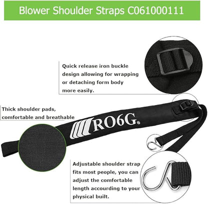 Backpack Blower Straps C061000110 for Echo Leaf Blower Shoulder Strap C061000111 PB-500 PB-265LN PB-403H PB-413H PB-460 PB-610 PB-620 PB-650 PB-755 Fits - 2 Pack