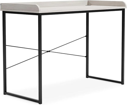 Signature Design by Ashley Bayflynn 32" Modern Home Office Desk, White & Black