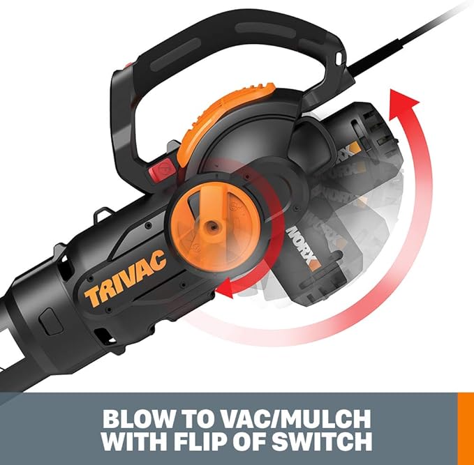 WORX 12 Amp TRIVAC 3-in-1 Electric Leaf Blower/Mulcher/Yard Vacuum - WG512