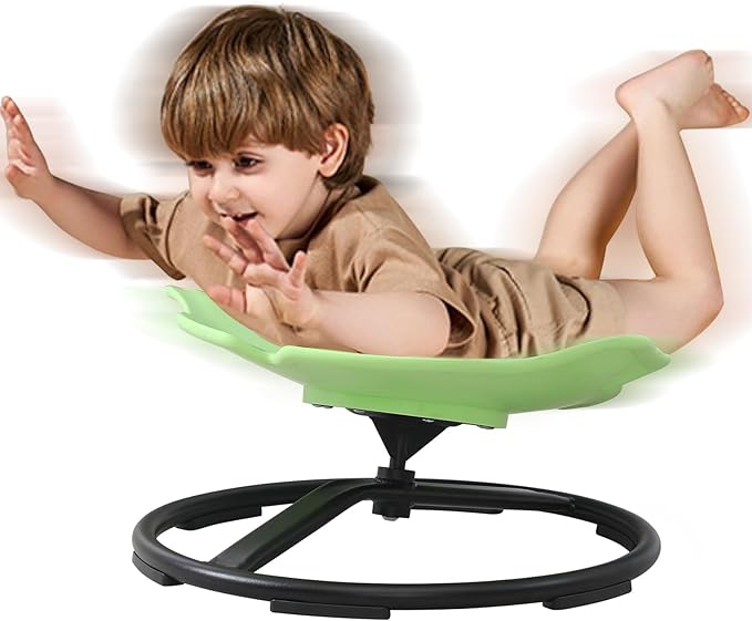 Kids Swivel Chair, Sensory Toy Chair for Kids, Spinning Chair Wobble Chair Kids Balance Toys & Games Balance Physical Therapy Equipment, Autism Adhd Chairs Indoor Outdoor Play Equipment Green
